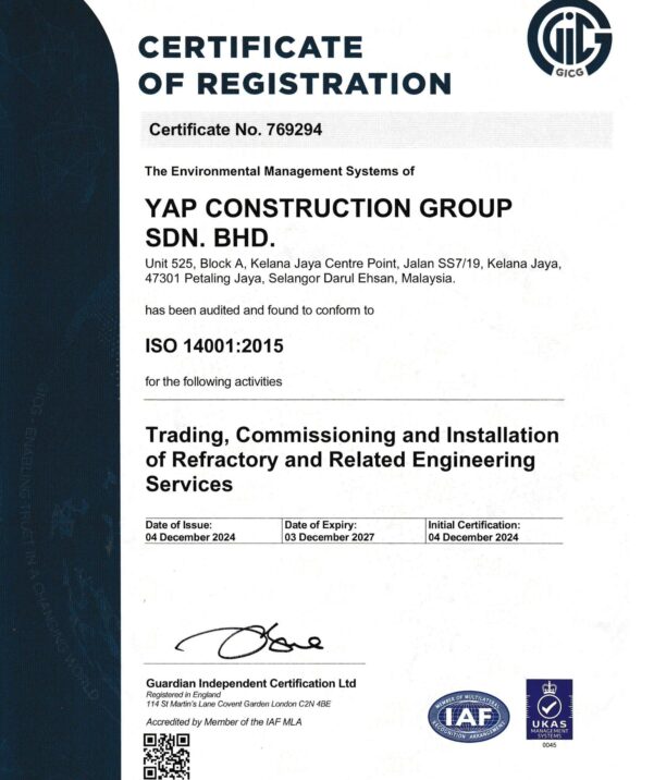 refractory services Malaysia