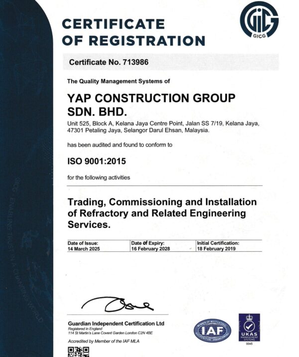 refractory services Malaysia